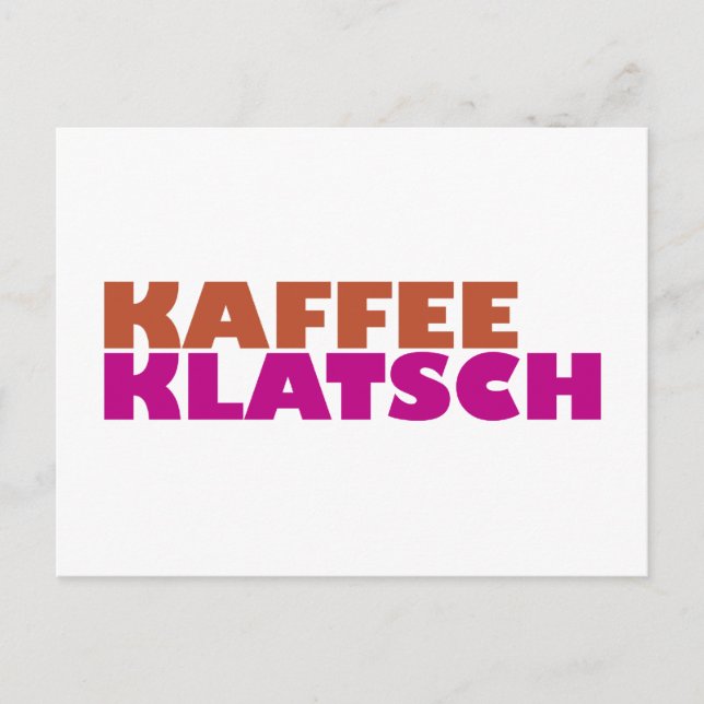 Postal Kaffeeklatsch (Anverso)