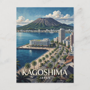 Postal Kagoshima Japón Sakurajima Viajes