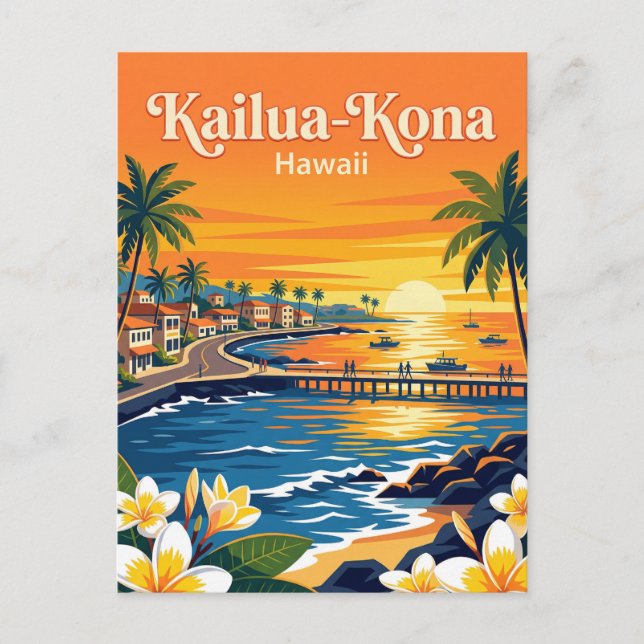Postal Kailua-Kona EE. UU. (Anverso)