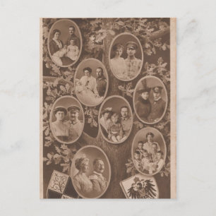 Postal KAISER WILHELM II con su familia #024D