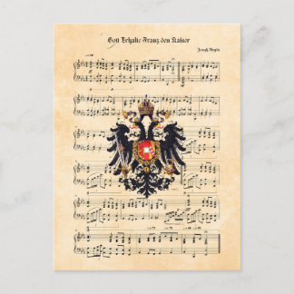 Postal Kaiserhymne, himno del emperador austriaco