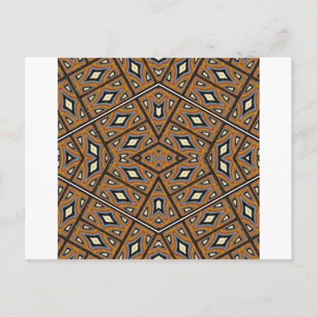 Postal Kaleidoscope de ladrillos africanos (Anverso)