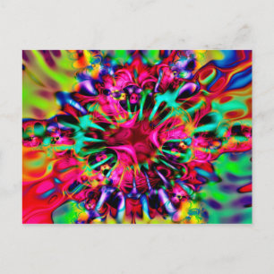 Postal Kaleidoscopio Apophysis Arte Fractal - I