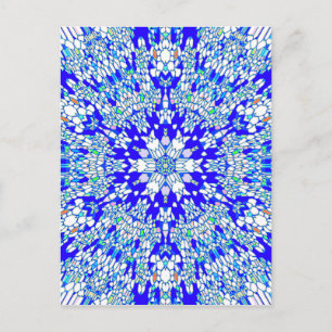 Postal Kaleidoscopio azul