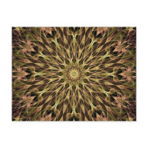 Kaleidoscopio de oro y cobre