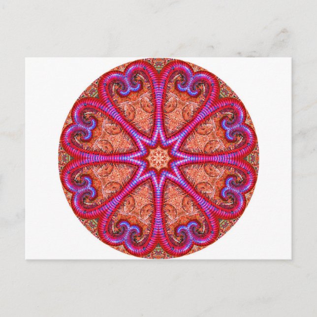Postal Kaleidoscopio del corazón (Anverso)