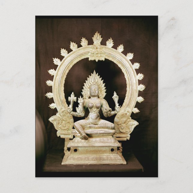 Postal Kali, de Vijayanagar (Anverso)