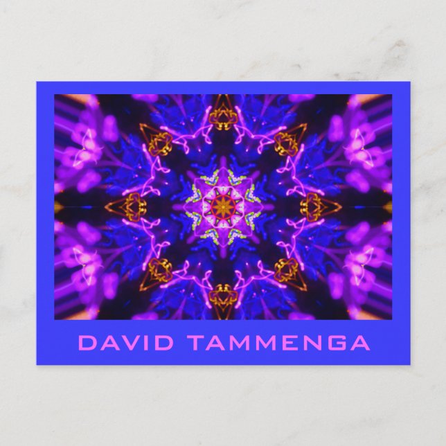 Postal KaliBluePink DAVID TAMMENGA (Anverso)