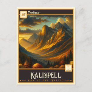 Postal Kalispell, Montana   Vintage
