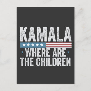 Postal Kamala ¿Dónde están las elecciones para niños?