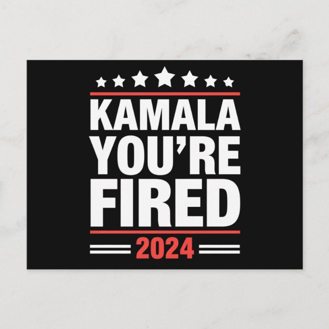 Postal Kamala Fuera Kamala Harris 2024 (Anverso)