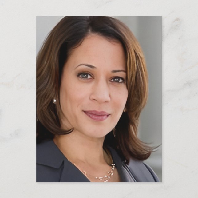 Postal Kamala Harris 2024 mi presidente es negro y femeni (Anverso)