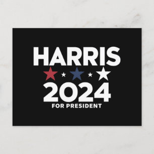 Postal Kamala Harris 2024 por campaña electoral presidenc