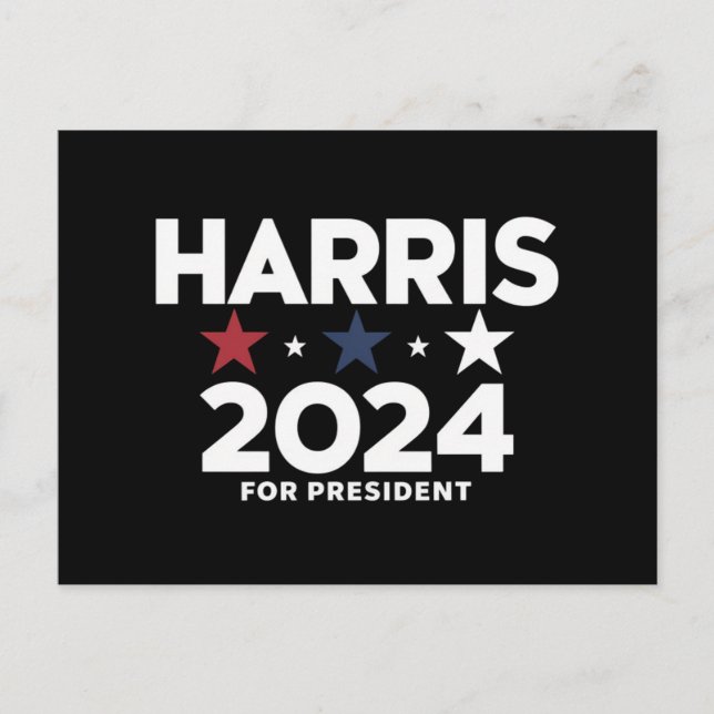 Postal Kamala Harris 2024 por campaña electoral presidenc (Anverso)