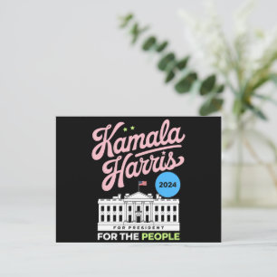 Postal Kamala Harris 2024 Voto Demócrata Social Azul