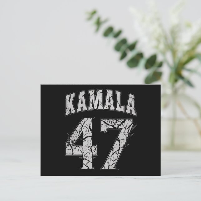 Postal Kamala Harris 47º Presidente EE. UU. América 2024 (Anverso de pie)