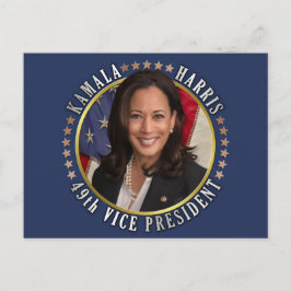 Postal Kamala Harris 49ª Conmemoración del Vicepresidente