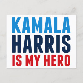 Postal Kamala Harris es mi héroe