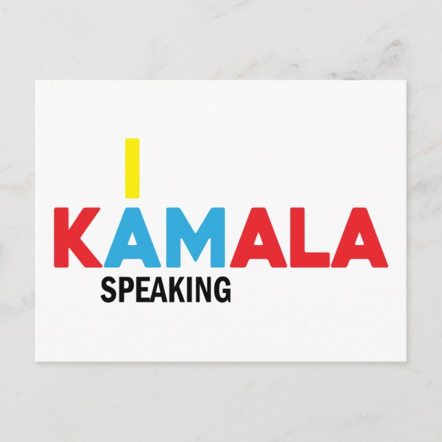 Postal Kamala Harris, estoy hablando (Anverso)