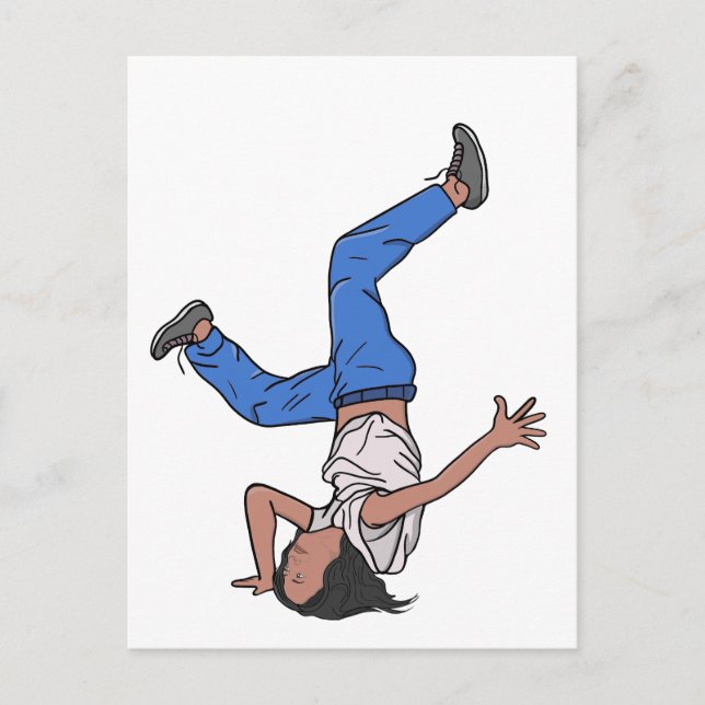 Postal Kamala Harris Guay Breakdance (Anverso)