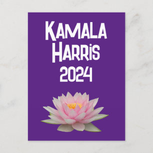 Postal Kamala Harris Lotus 2024