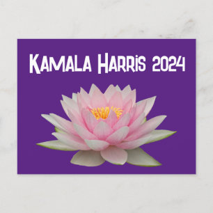 Postal Kamala Harris Lotus 2024