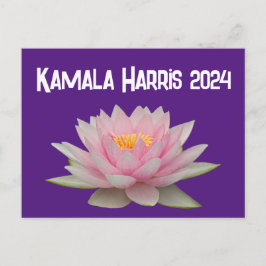 Postal Kamala Harris Lotus 2024