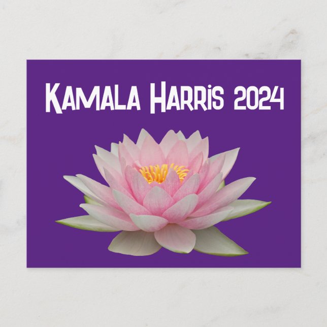 Postal Kamala Harris Lotus 2024 (Anverso)