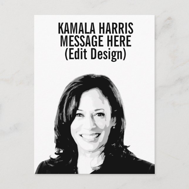 Postal Kamala Harris personalizado (Anverso)