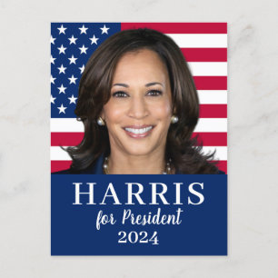 Postal Kamala Harris Por El Presidente 2024