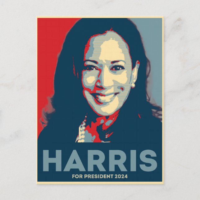 Postal Kamala Harris Por La Presidencia 2024 - Esperanza (Anverso)