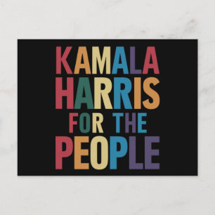 Postal Kamala Harris Presidente LGBT Orgullo Gay Arcoíris