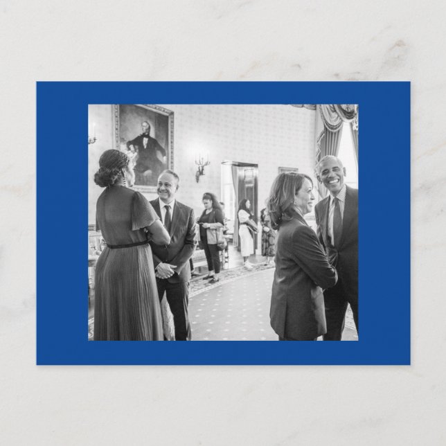 Postal Kamala Harris y Barack Obama (Anverso)