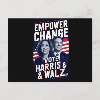 Postal Kamala Harris y Tim Walz