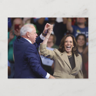 Postal Kamala Harris y Tim Walz