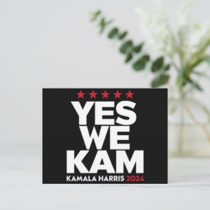 Postal Kamala Harris Yes We Kam for US President 2024