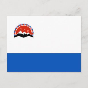 Postal kamchatka bandera de rusia república del país