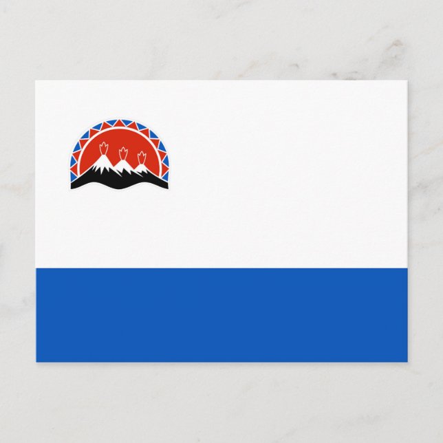 Postal kamchatka bandera de rusia república del país (Anverso)