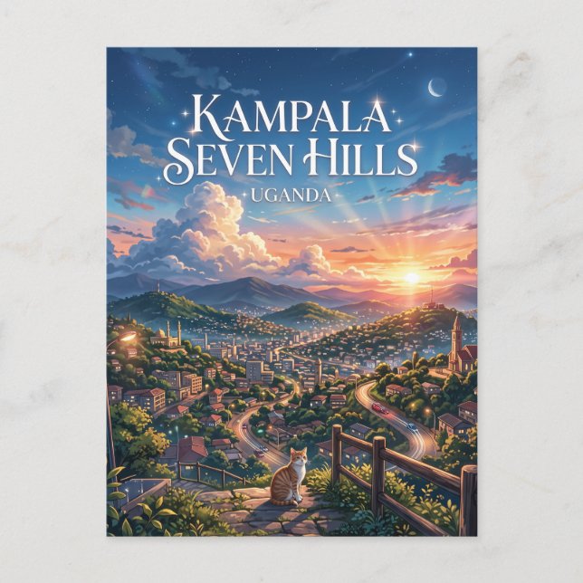 Postal Kampala Seven Hills Uganda (Anverso)