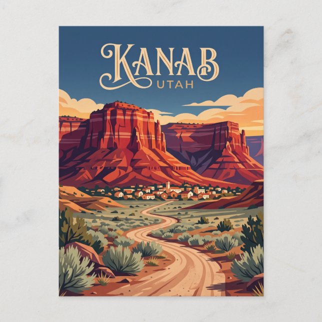 Postal Kanab EE. UU. (Anverso)