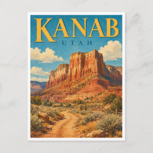 Postal Kanab Utah Red Cliffs GeoSaga
