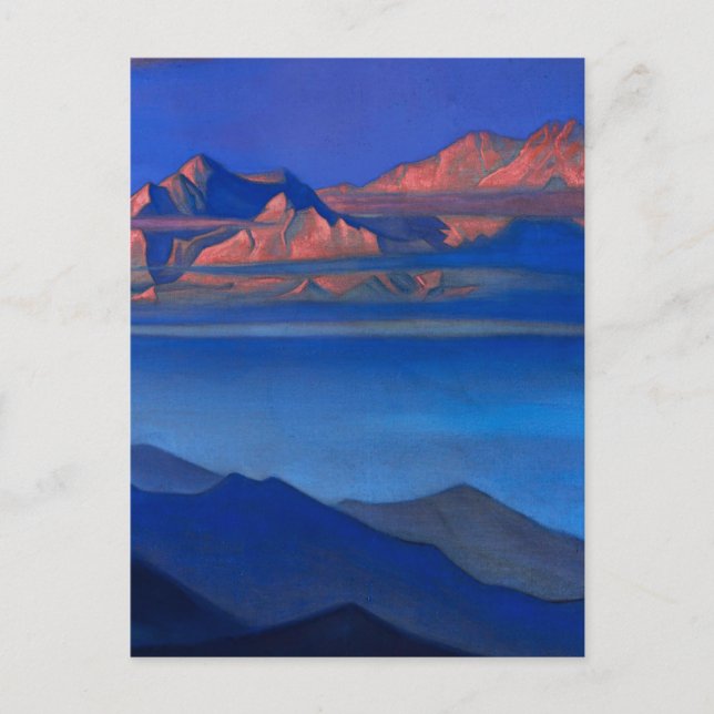 Postal "Kanchenjunga" por Nicholas Roerick (Anverso)