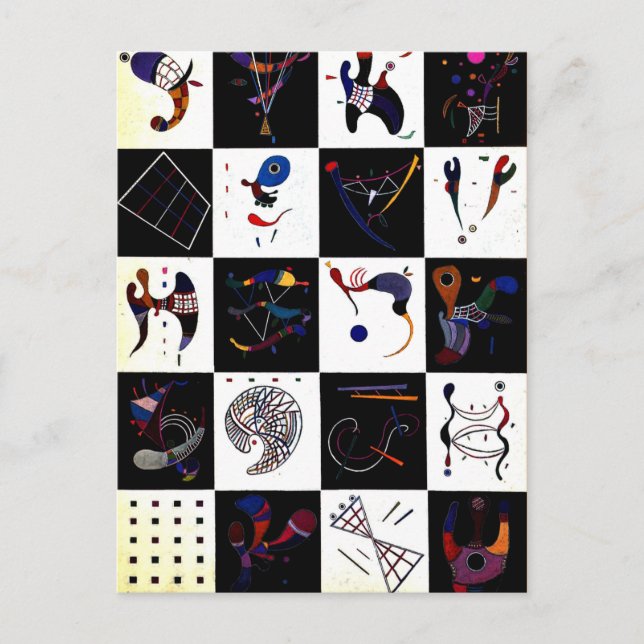 Postal Kandinsky - 4x5=20 (Anverso)