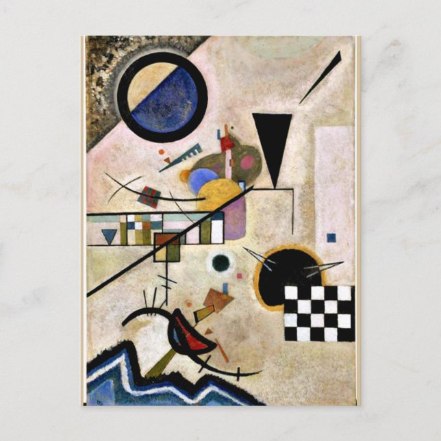 Postal Kandinsky - Acuerdos opuestos (Anverso)