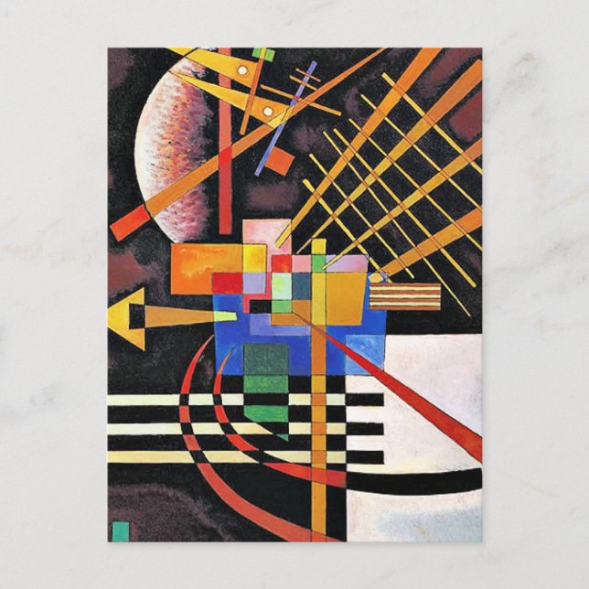 Postal Kandinsky - Arriba y a la Izquierda, (Anverso)
