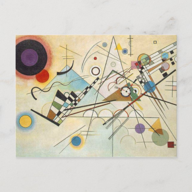 Postal Kandinsky Arte abstracto (Anverso)