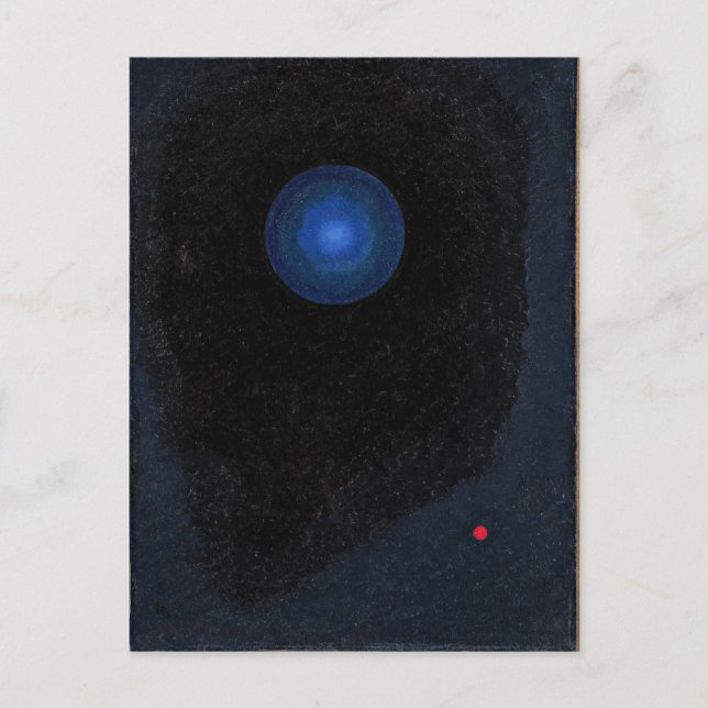 Postal Kandinsky - Azul, arte abstracto  (Anverso)