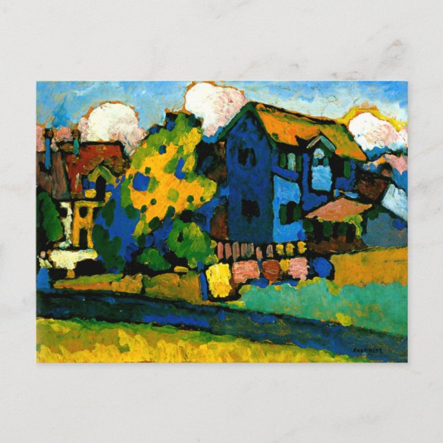 Postal Kandinsky - Blaues Haus Klein (Anverso)