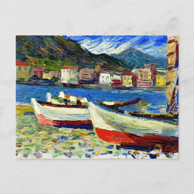 Postal Kandinsky - Botes Rapallo (Anverso)