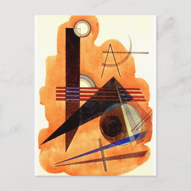 Postal Kandinsky - Brown Obstinate (Anverso)